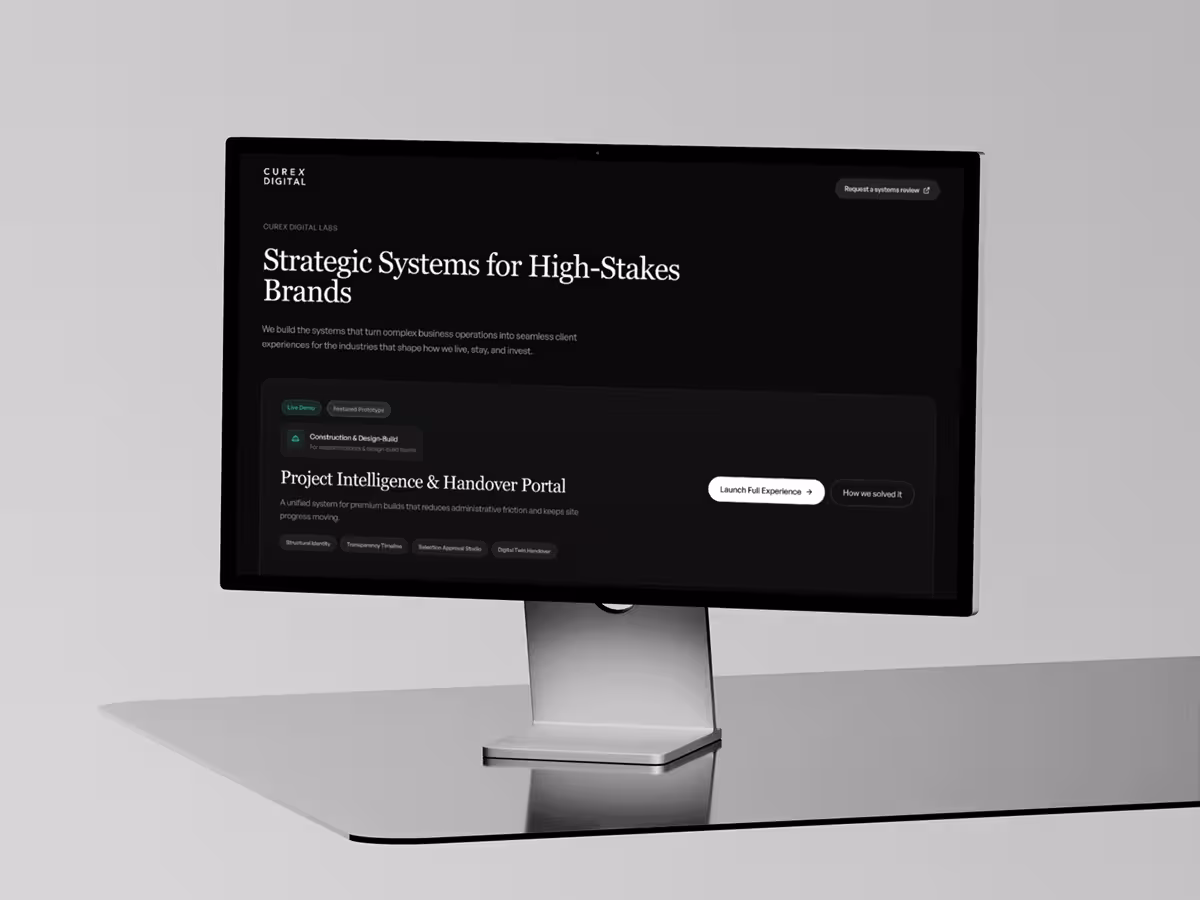 CureX Digital Labs interface preview